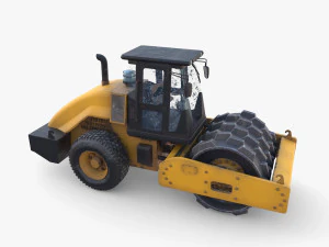 Road roller V2 3D Model