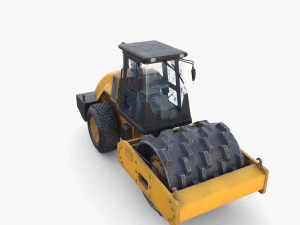 Road roller V2 3D Model