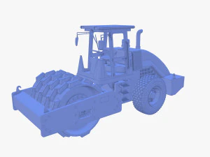 Road roller V2 3D Model
