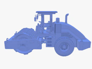 Road roller V2 3D Model