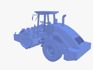 Road roller V2 3D Model