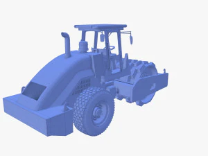 Road roller V2 3D Model