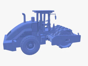 Road roller V2 3D Model