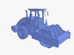 Road roller V2 3D Model