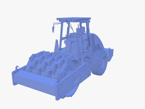 Road roller V2 3D Model
