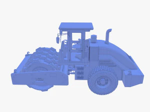 Road roller V2 3D Model