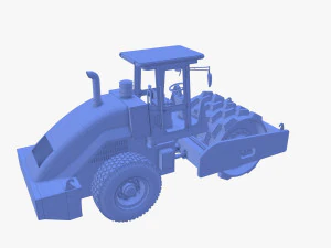 Road roller V2 3D Model