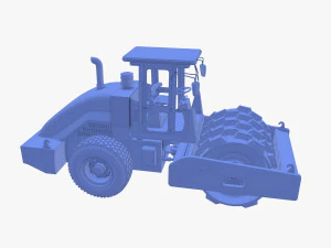 Road roller V2 3D Model