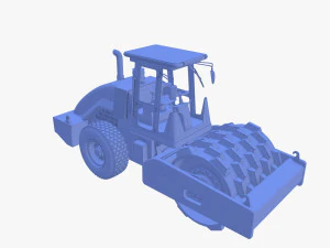 Road roller V2 3D Model