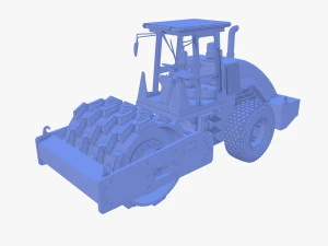 Road roller V2 3D Model