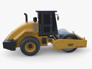 Rolo compactador V7 Modelo 3D