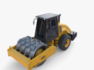 Road roller V8 3D Модель