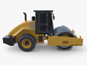 Rullo compressore V8 Modello 3D