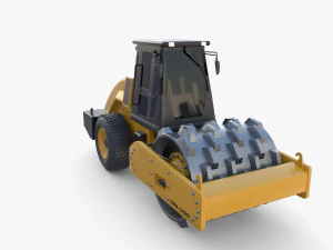 Rullo compressore V8 Modello 3D