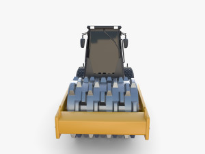 Road roller V8 3D Модель