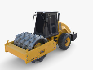 Road roller V8 3D Модель