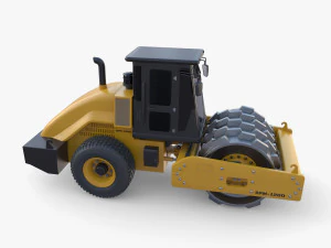 Rullo compressore V8 Modello 3D