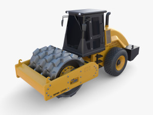 Road roller V8 3D Модель