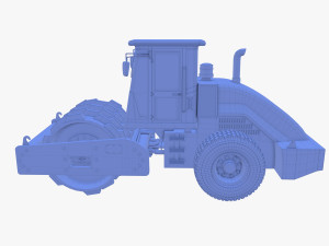 Road roller V8 3D Модель