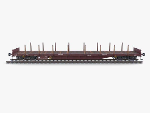 CFR Flat Rail Car v1 3D Model