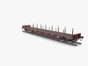 CFR Flat Rail Car v1 Modelo 3D