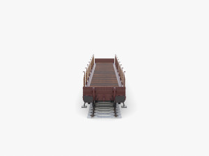 CFR Flat Rail Car v1 Modelo 3D