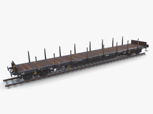 CFR Flat Rail Car v3 Modelo 3D