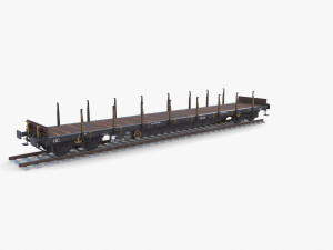 CFR Flat Rail Car v3 Modèle 3D