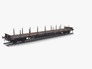 CFR Flat Rail Car v3 Modèle 3D