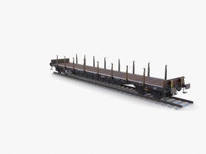 CFR Flat Rail Car v3 Modèle 3D