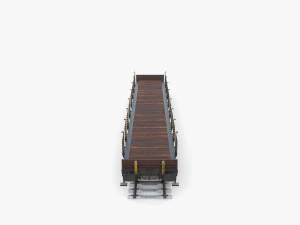 CFR Flat Rail Car v3 3D Model