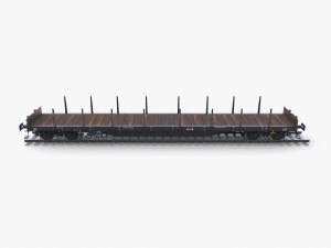 CFR Flat Rail Car v3 Modèle 3D