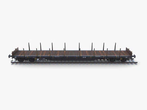 CFR Flat Rail Car v3 3D Model