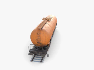 CFR Tanker Rail Car v3 3D Model