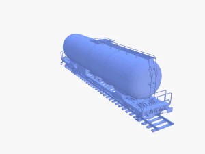 CFR Tanker Rail Car v3 3D Model