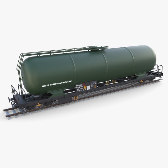 CFR Tanker Rail Car v4 3D Model .c4d .max .obj .3ds .fbx .stl .blend 