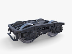 Train car bogie v1 Modelo 3D
