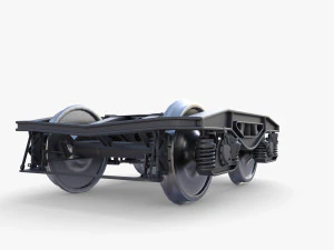 Train car bogie v1 3D Model
