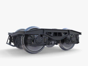 Train car bogie v1 3D Model