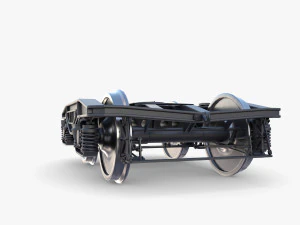 Train car bogie v1 3D Model