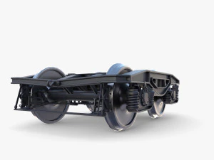 Train car bogie v1 3D Model
