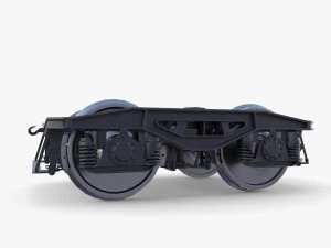 Train car bogie v1 3D Model