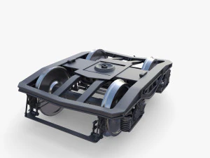 Train car bogie v1 3D Model