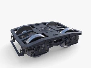 Train car bogie v1 3D Model