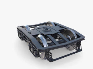 Train car bogie v1 3D Model