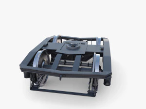 Train car bogie v1 3D Model