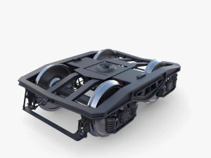 Train car bogie v1 3D Model