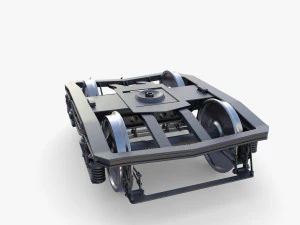 Train car bogie v1 3D Model