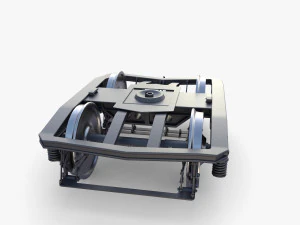 Train car bogie v1 3D Model