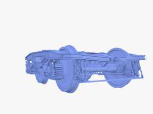 Train car bogie v1 3D Model